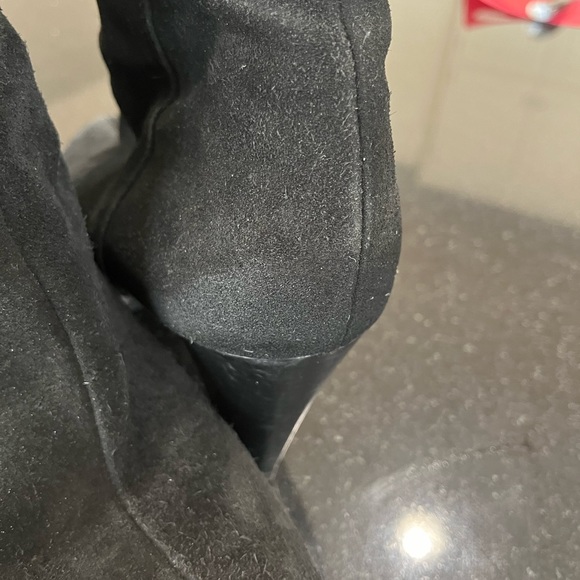 La Canadienne Mazy Tall Black Suede Boots - Picture 3 of 6